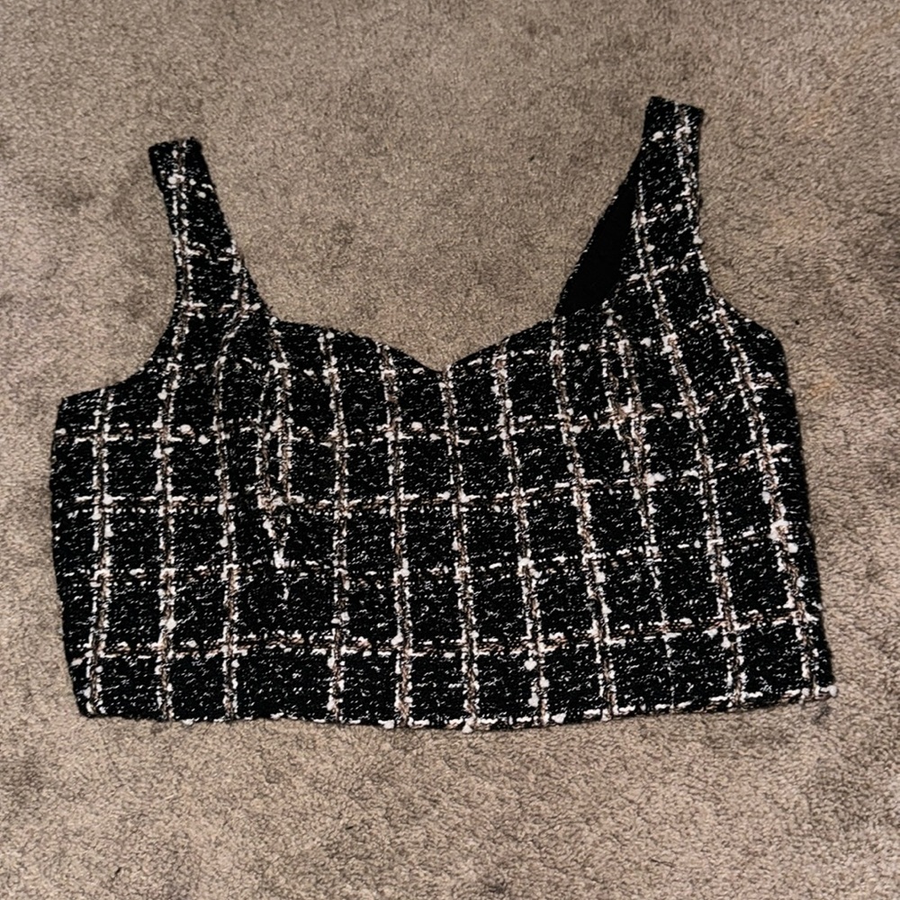 Abercrombie & Fitch Tweed Crop Top